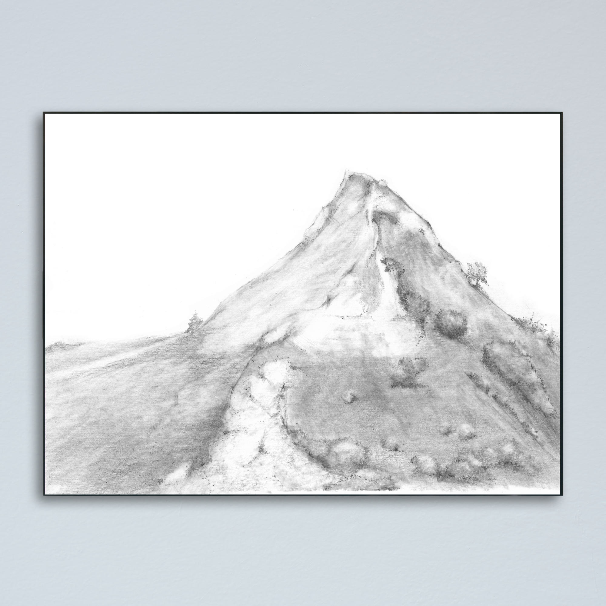 Parkhouse Hill (The Dragon’s Back) in pencil