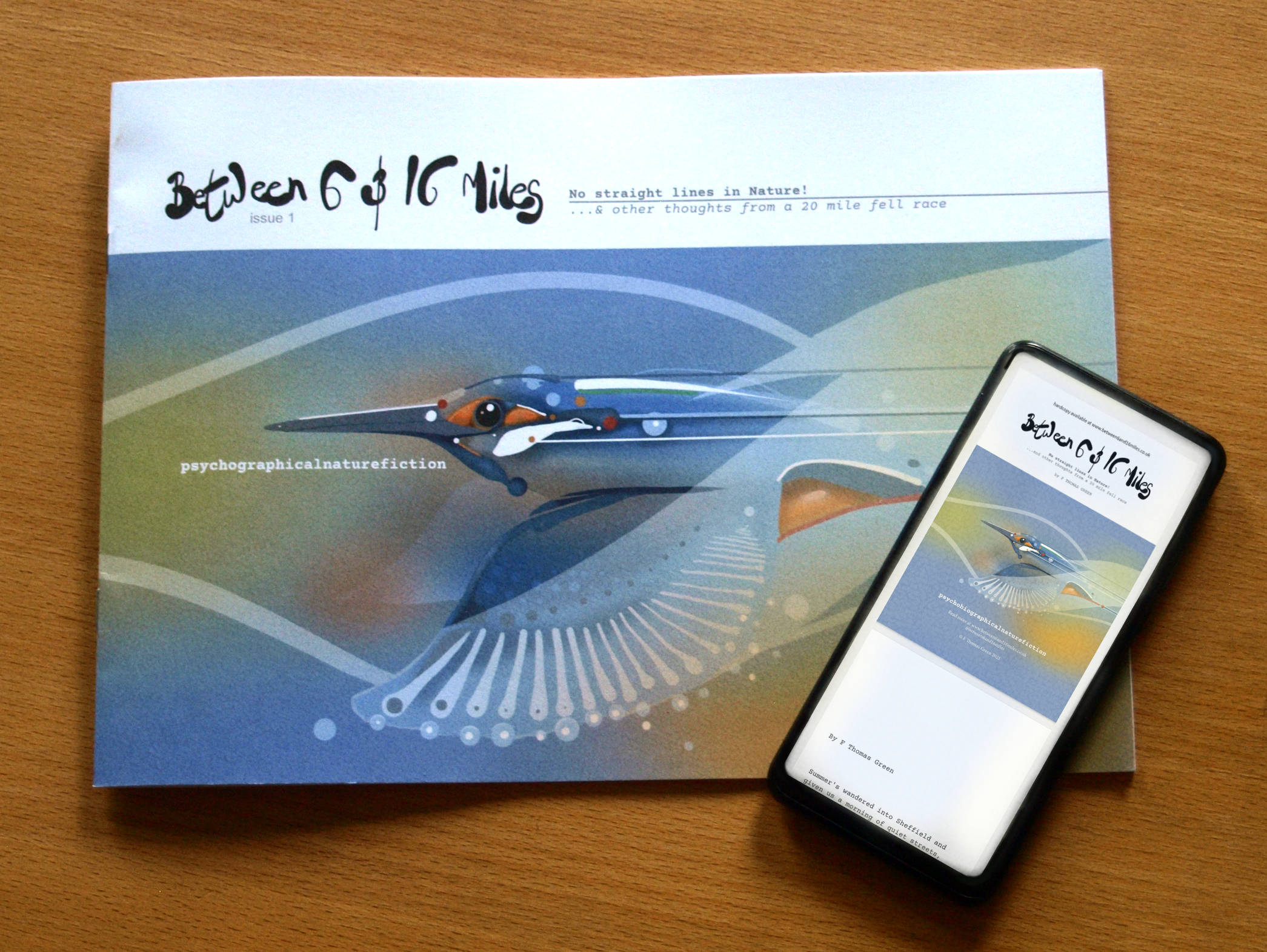 Between 6 & 16 Miles Issue 1 | hand-drawn writing & running ‘zine. Inc free e-zine download