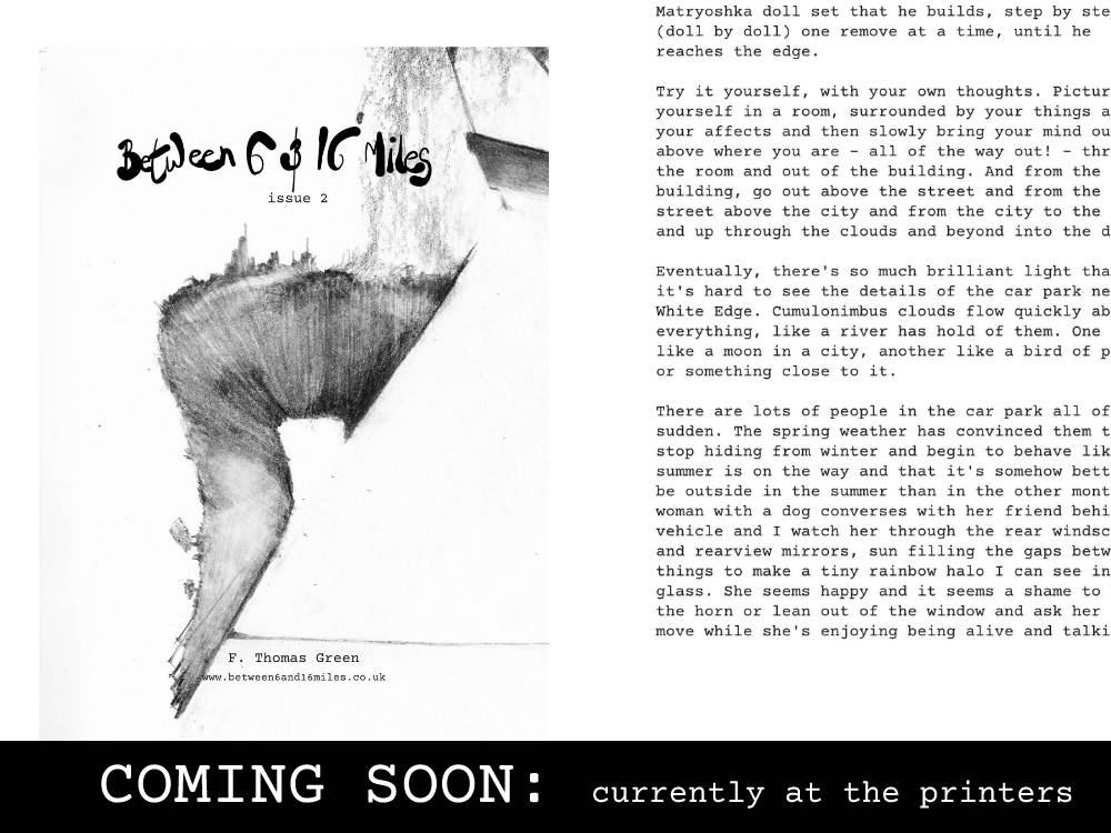 COMING SOON | Between 6 & 16 Miles Issue 2 | hand-drawn writing & Peak District ‘zine
